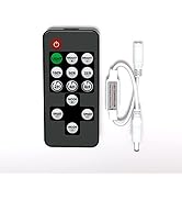 LED Remote Controller,DUOFU365 DC 5-24V Mini Wireless Remote Controller for Single Color LED Stri...