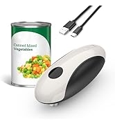 Electric Can Opener, Rechargeable Electric Can Opener for Seniors with Arthritis, Smooth Edge, Fo...