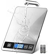 BakFee Food Scale - 15kg/33lb Digital Kitchen Scale with Full-View LCD Display, Grams and Ounces,...