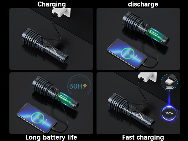 tactical flashlight rechargeable