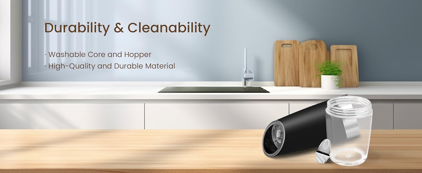 KIARYUOLL Gravity Electric Salt And Pepper Grinder Set