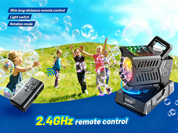 remote control bubble machine