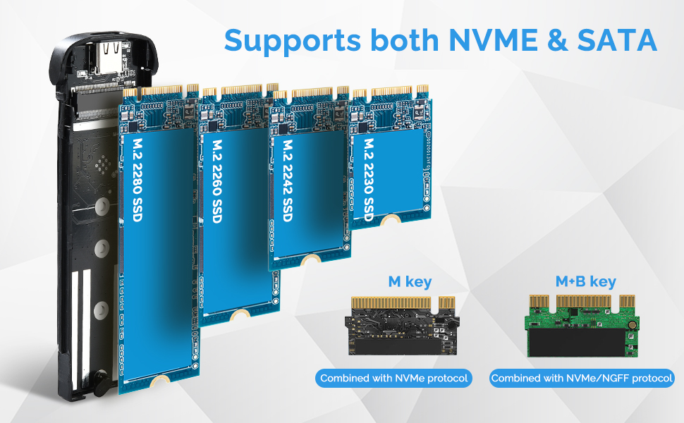 SSD to USB Adapter M.2 Hard Drive Reader