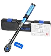 INGJER UPGRADE 3/8" Drive Click Torque Wrench,5-50Ft.Lb,Dual-Direction Adjustable 72 Tooth Click ...