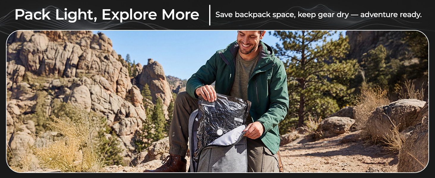 vacuum storage bag for backpack