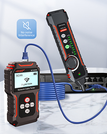 NOYAFA NF-826 Underground Cable Locator Wire Tracker, for Dog Fence Cables Irrigation, Wall and Unde...