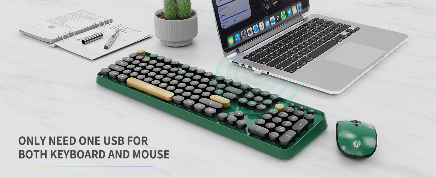 Wireless Keyboard and Mouse Combo