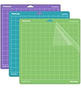 WORKLION Cutting Mat 12x12 for Cricut: Cricut Explore One/Air/Air 2/Maker Gridded Adhesive Non-Sl...