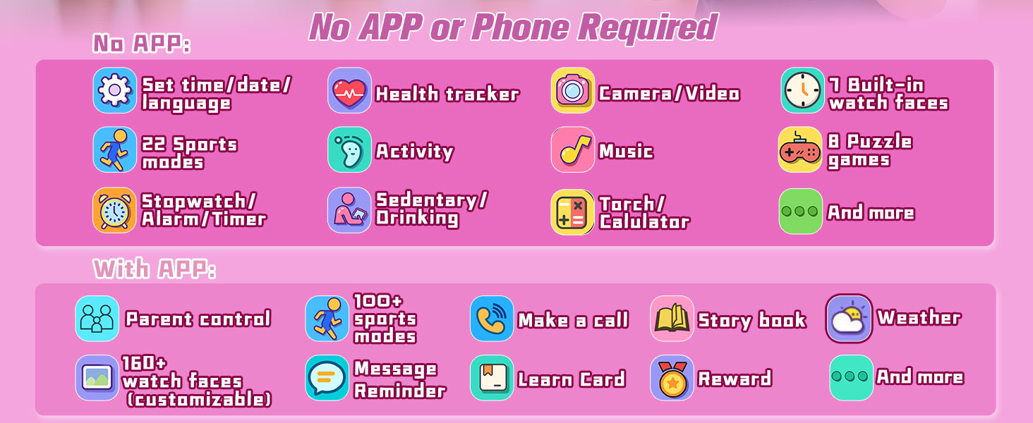 girls smart watch for kids 6-12 girls smart watches ages 8-12 kids watches for girls ages 5-7