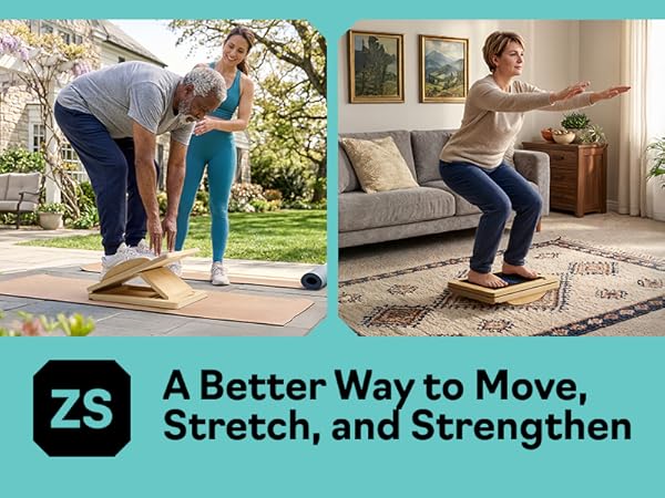 Slant board calf stretch board and slant board for squats at home