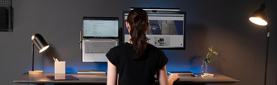 monitor mount and laptop holder