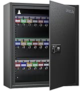 Uniclife 60 Position Key Cabinet with Combination and Key Lock Resettable Black Digital Security ...