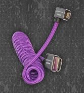 KONDOR BLUE x Gerald Undone | Micro HDMI to HDMI Cable 12"-24" Braided Coiled (Right Angle) | 4K ...