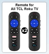 Pack of 2 Remote for all TCL Roku TV Remote
