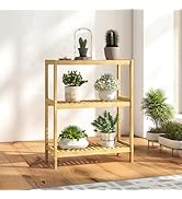 kinbor Bamboo Shelf 3 Tier - Bathroom Shelves Standing Storage, Durable Bamboo Plant Stand, Books...