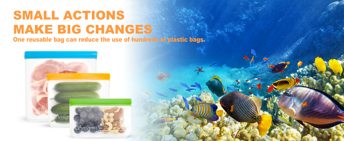 One reusable bag can reduce the use of hundreds of plastic bags.