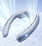 JISULIFE Portable Neck Fan, Upgraded 100 Speeds Personal Bladeless Fan Wearable with Neck Brace, ...