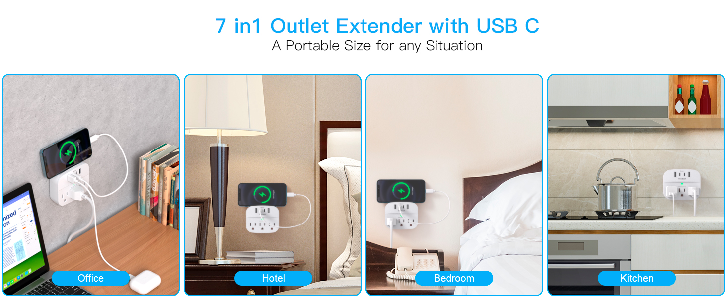 Multi Plug Outlet Extender