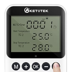 Digital Thermostat Temperature Controller Controlled Outlet Plug Day Night Timer 120V Sensor Probe