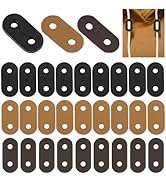 PH PandaHall 30pcs Oval Leather Slider Buckle Two Hole Cord Locks, 3 Colors Leather Toggle Stoppe...