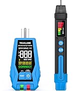 Electrical Test Kit, GFCI Outlet Tester with LCD Display, Non-Contact Voltage Tester Kit with Fla...