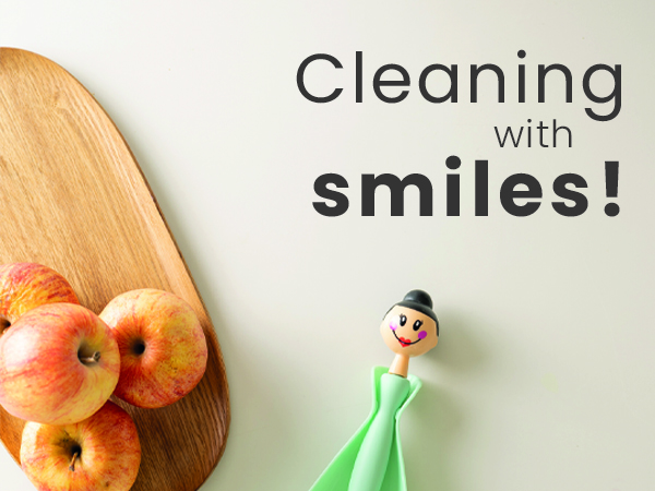 A fresh take on cleaning tools: functional, durable, and adorable.