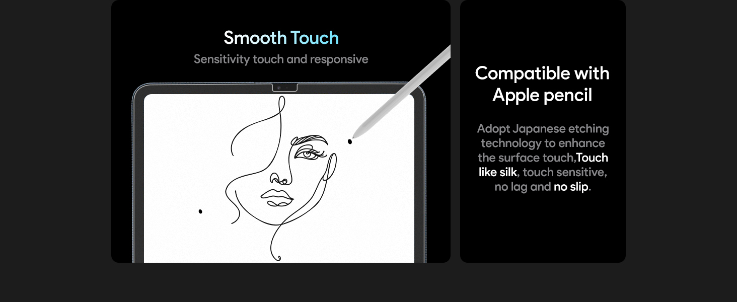 Sensitivity touch and responsive
