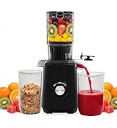 Simple Deluxe Cold Press Juicer, Slow Masticating Juicer Machines with Wide Feed Chute, Fits Whol...