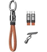 Teslniher USB C Keychain Portable Charger Cable, Short 240W PD Fast Charging Type C, USBC to USBC...