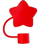 Silicone Straw Cover Cap for Cup, Star Shape Topper Compatible with 10mm 30 and 40 Oz Tumbler, Re...