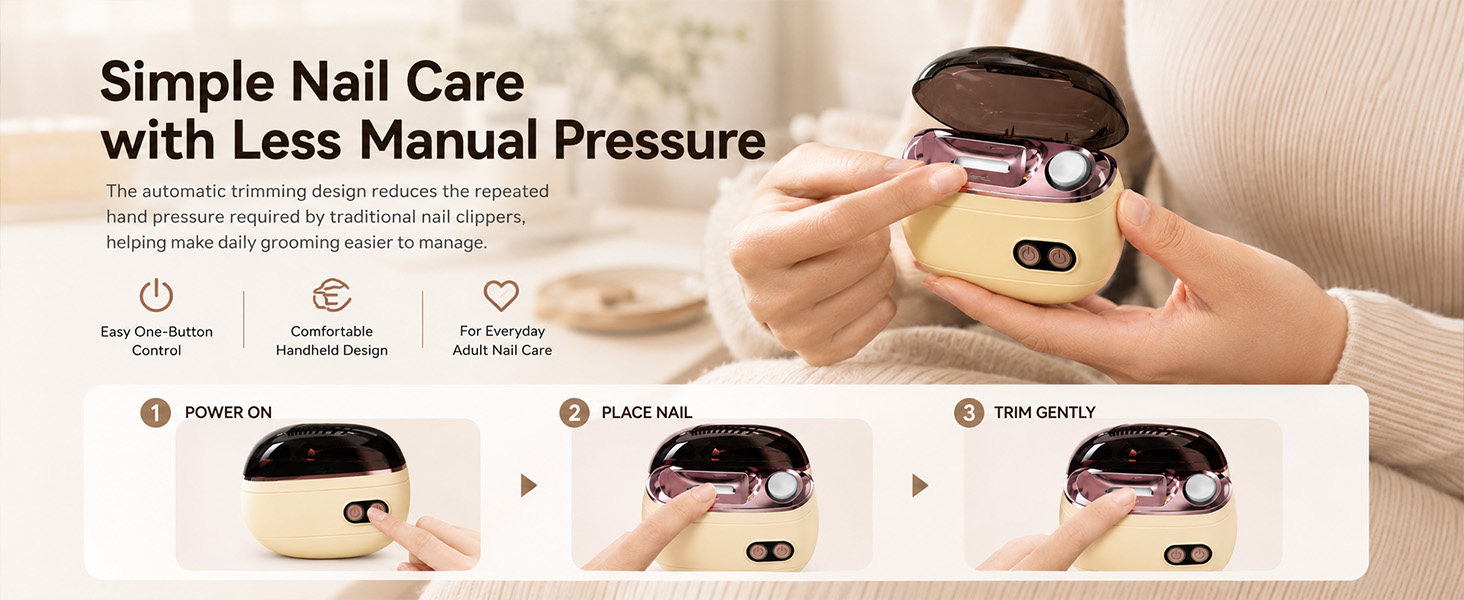 2-in-1 Smart Electric Nail Clipper &amp;amp; Polisher