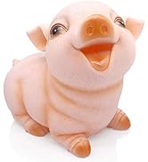 H&amp;W Cute Pig Coin Money Bank, Shatterproof Piggy Bank, Creative Money Bank, Can Store 1000 Coins,...