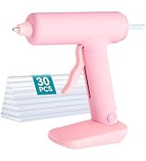 HHDQFTSLG Cordless Hot Glue Gun, 30s Fast Preheating with 30 Premium Sticks Set, Smart Safety Con...
