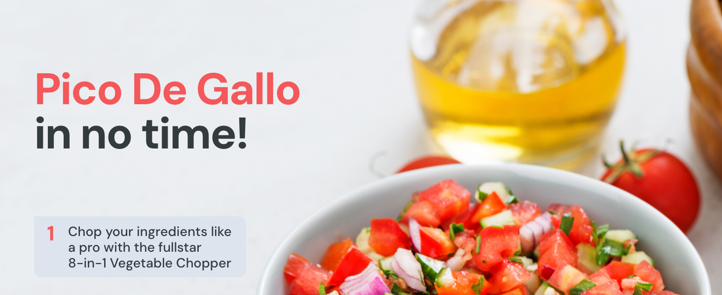 Recipes made easy with Fullstar 8 in 1 Pro Chopper and Mandoline