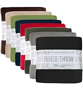 (24 Pack) Bulk Fleece Fall Throw Blankets 50x60 for Wedding Favors, Homeless Women, Men, Homes, B...