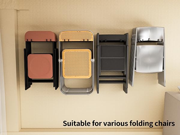 folding chair wall mount chair storage rack rack for folding chairs