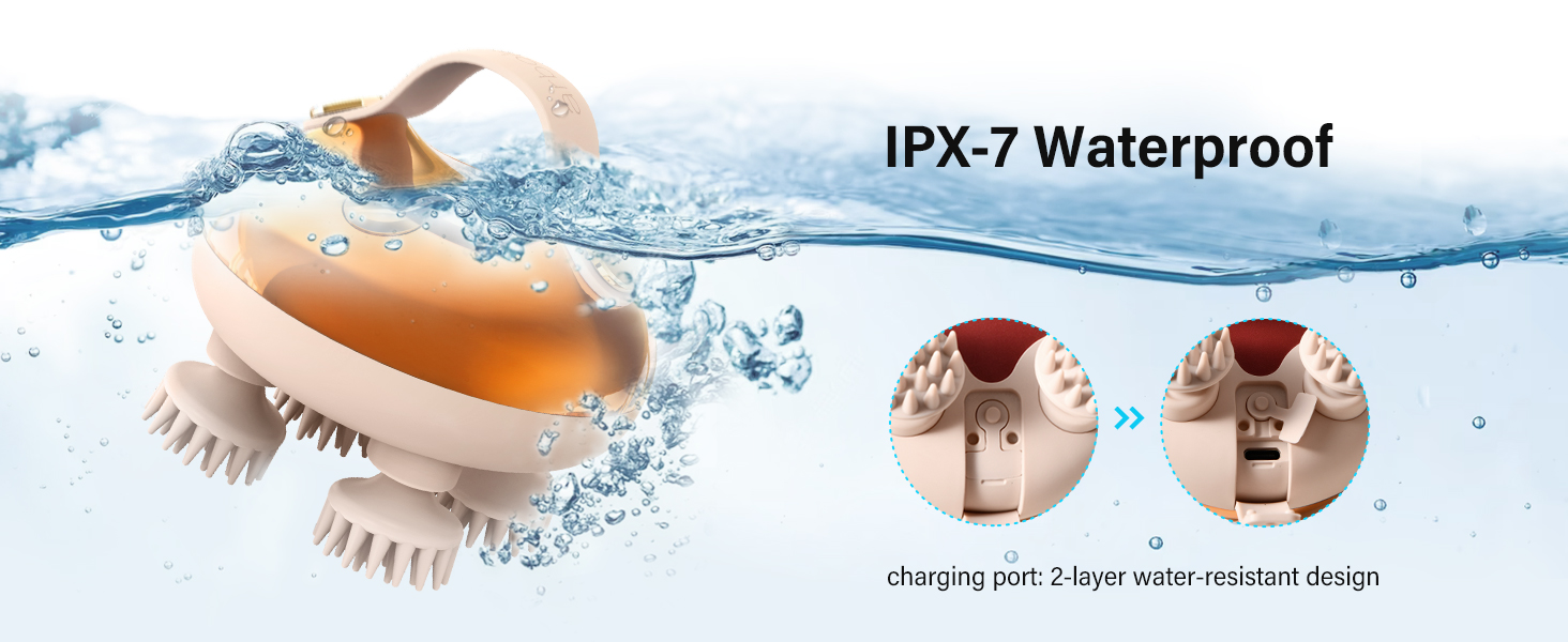 waterproof, 2 layer charging port design
