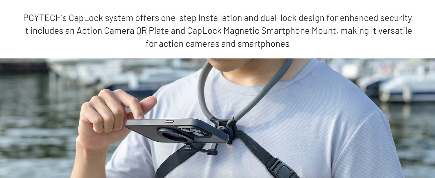 caplock action camera quick release system