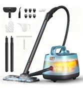 High Pressure Steam Cleaner, 60PSI Heavy Duty 293°F Multipurpose Steam Mop | 21 Attachments, 50Oz...