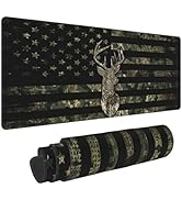 Camo Camouflage Retro Hunting Tactical Deer Army American Flag Gaming Keyboard Mouse Pad Mousepad...