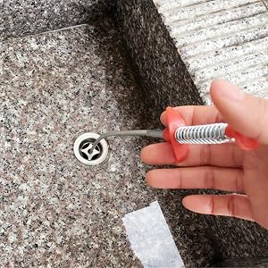 Long handled reacher grabber tool flexible grabber claw pick up tool for sink and tub drains