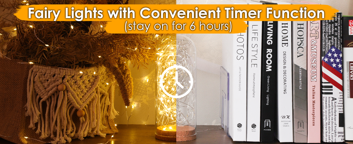 twinkle lights battery operated with timer function