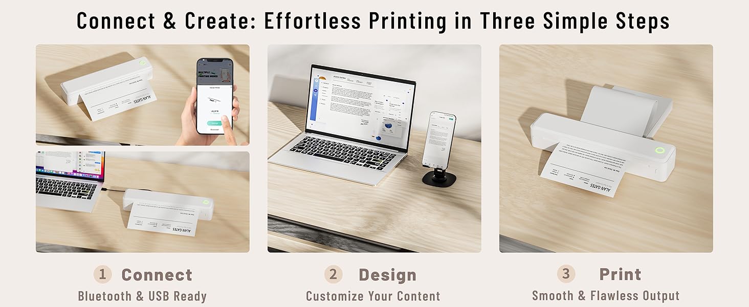 Connect &amp;amp; Create: Effortless Printing in Three Simple Steps.
