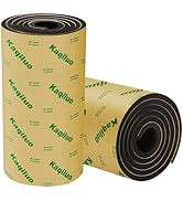 Kaqiluo 2 Pack High Density Self-Adhesive Sound Insulation Acoustic Closed Cell Foam, 0.4" x 12" ...