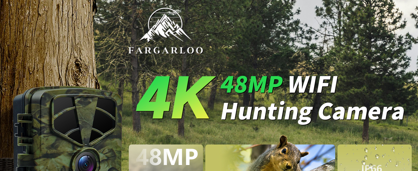 Trail Camera 4K, 48MP