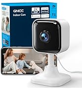 GNCC 2K Indoor Security Camera for Baby/Pet Monitor with Dual-Band WiFi, Mini Dog Cam with Phone ...