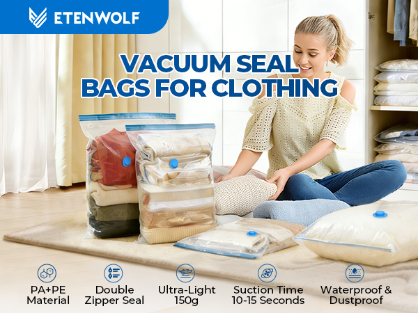 vacuum seal bags for clothing vacuum seal bags travel vacuum bags with pump space bags storage bags