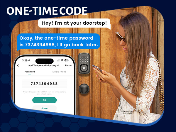 keypad door lock with handle