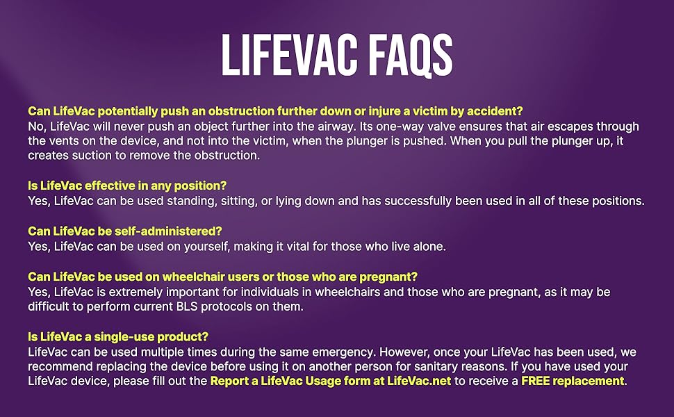 Lifevac FAQs