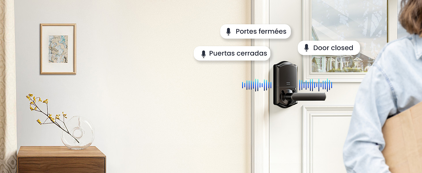 keyless entry door lock deadbolt with handle set